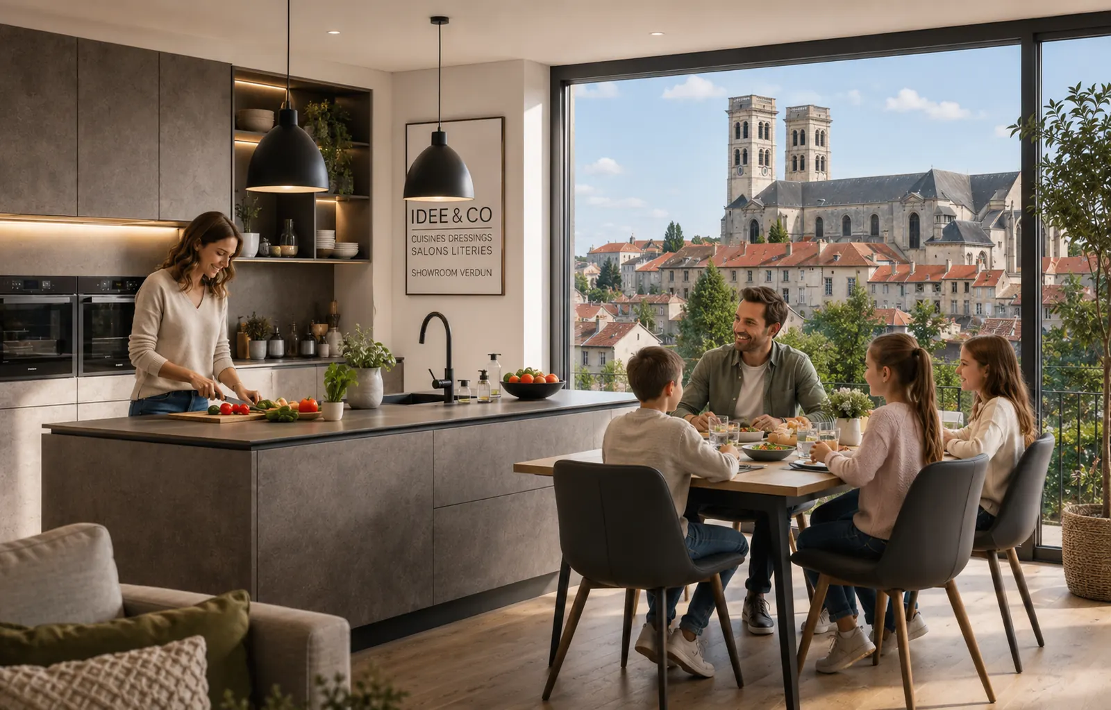 Cuisine familiale fonctionnelle sur mesure à Verdun – IDEE&CO