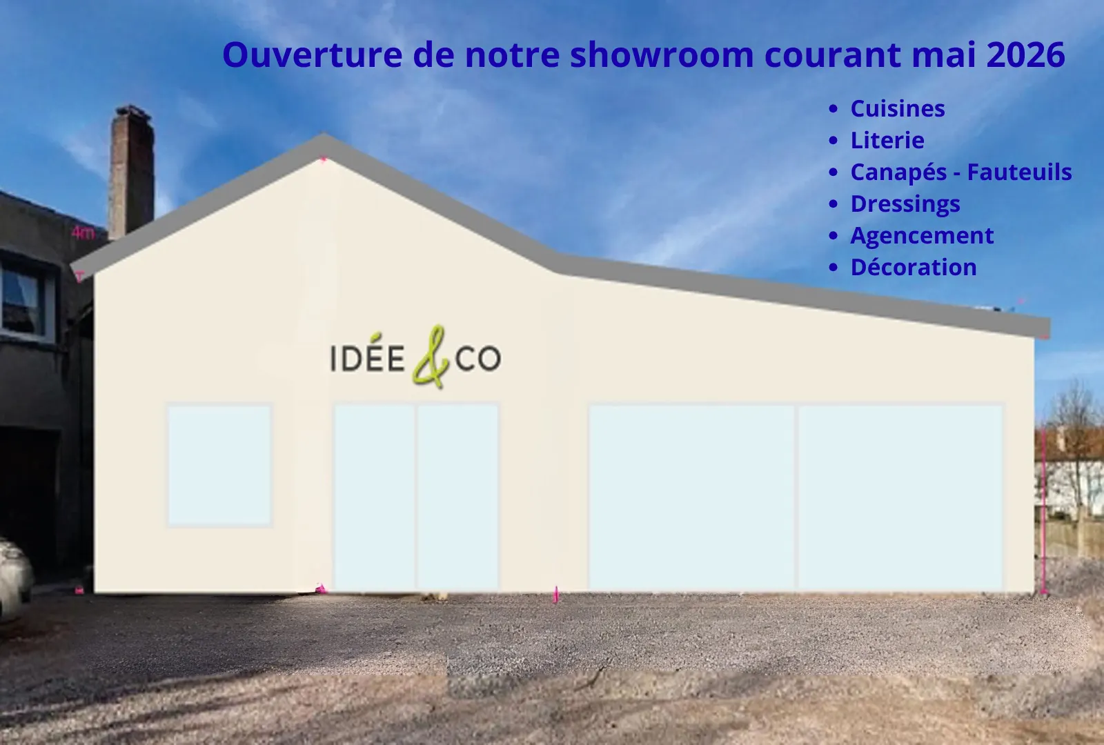 Cuisiniste à Verdun – showroom IDEE&CO ouverture prochaine