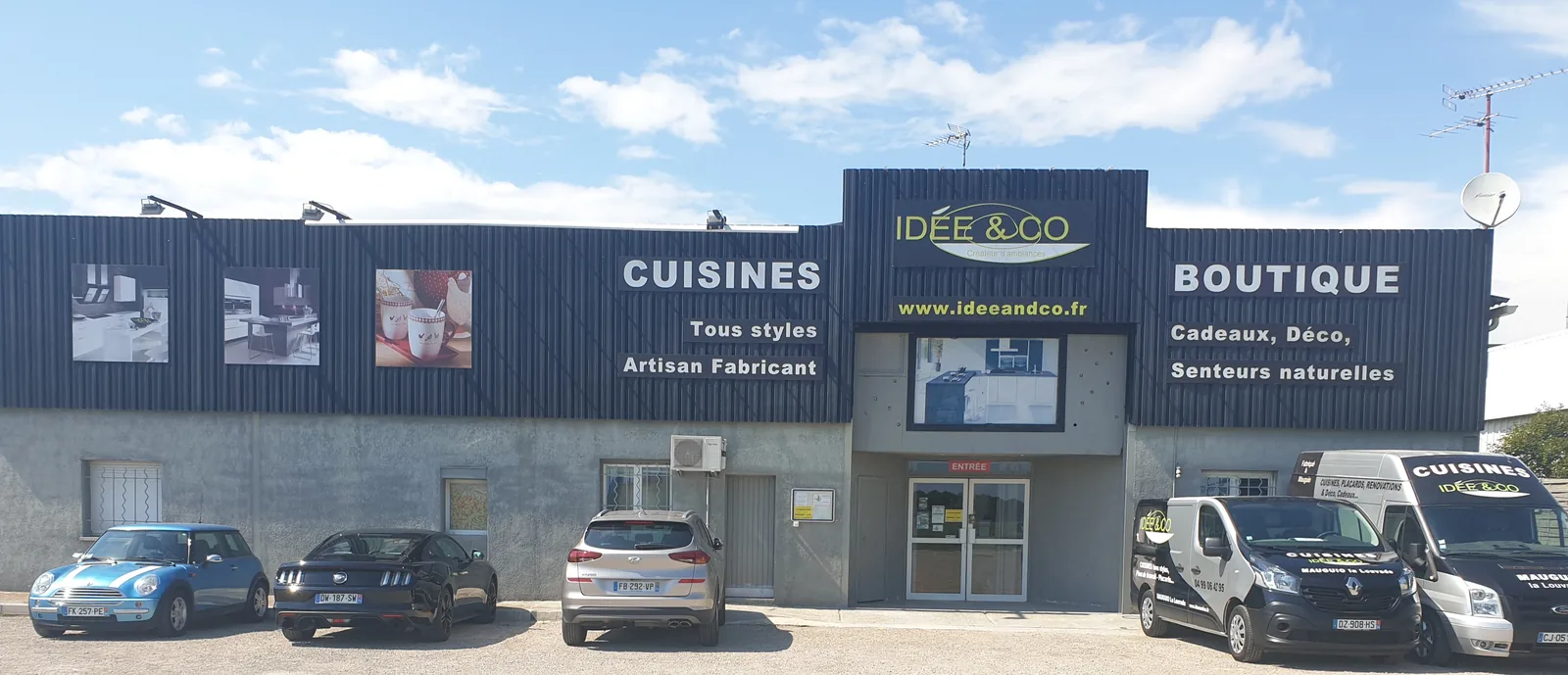 Magasin IDEE&CO dans la zone artisanale de La Louvade à Mauguio