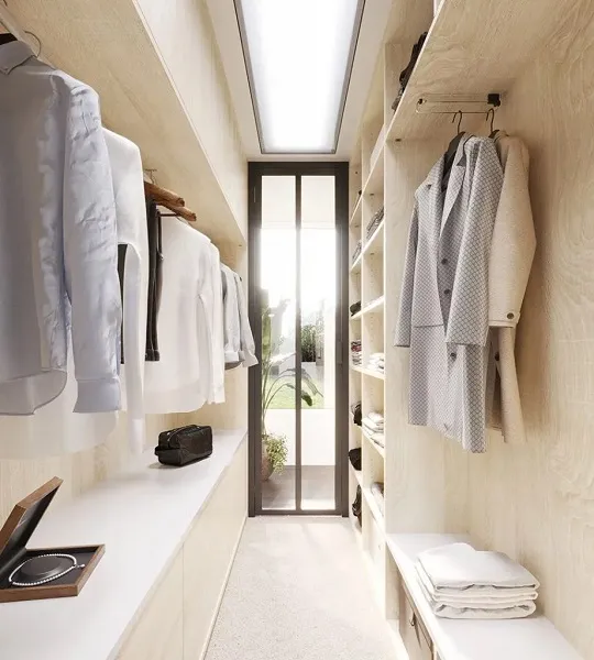 Dressing sur-mesure optimisé pour petit espace