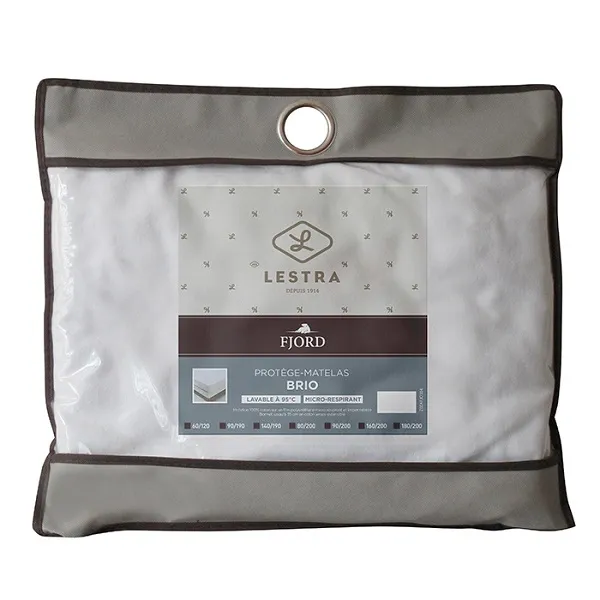 100% protection, zéro transpiration ! Protège matelas BRIO imperméable avec film micro respirant et molleton 100% coton gratté