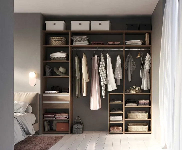 Dressing sur-mesure modulable, tiroirs, penderies et étagères