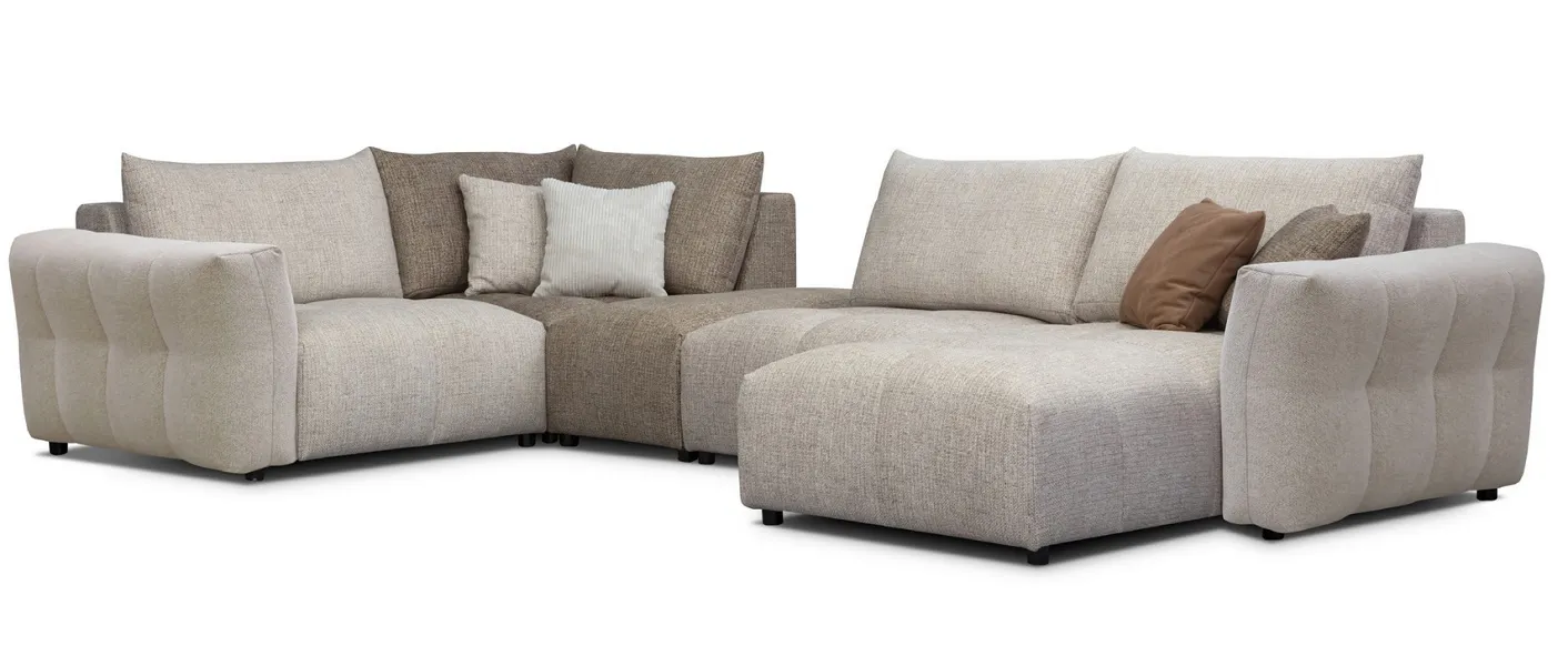 Grand canapé modulable aux couleurs de votre choix (disponibles dans d'autres configurations, tissus et coloris)